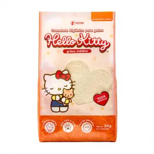 Areia Higiênica Grãos Médios Hello Kitty 2kg