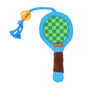 Brinquedo para cachorros zeze - Mordedor com Corda Kit Tennis - Azul
