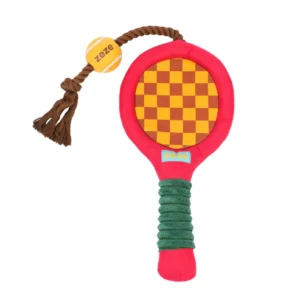Brinquedo para cachorros zeze - Mordedor com Corda Kit Tennis - Vermelha