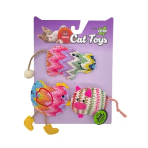 FOFOS Brinquedos para Gatos - Animais Boho c Catnip&Sisal
