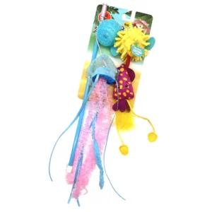 FOFOS Brinquedos para Gatos - Varinha de Água-vivas 5em1