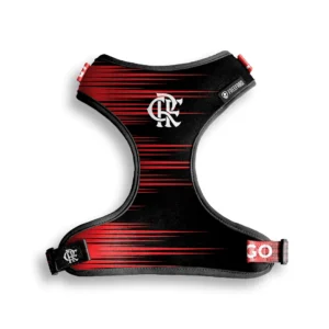 Peitoral Air Flamengo Essência Rubro-Negro para Cães