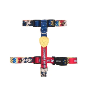 Peitoral H Mulher Maravilha WB para Cães