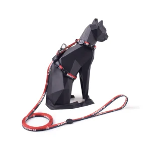 Peitoral com Guia Flamengo para Gatos