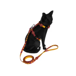 Peitoral com Guia Harry Potter - Grifinória para Gatos