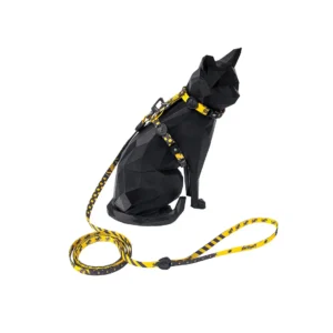 Peitoral com Guia Harry Potter - Lufa-Lufa para Gatos