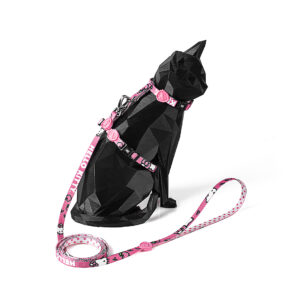 Peitoral com Guia Hello Kitty para Gatos