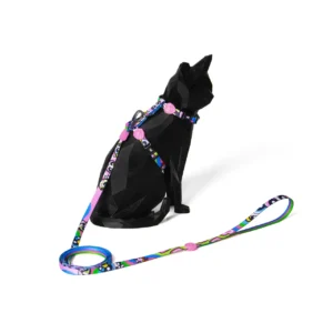 Peitoral com Guia Meninas Superpoderosas para Gatos