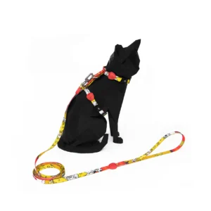 Peitoral com Guia Tom & Jerry para Gatos