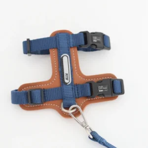 Petta Kit Peitoral H para cachorros pequenos ou gatos - Azul Nevoeiro