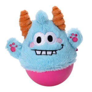 Qmonster Brinquedo para cachorro - 2em1 João Bobo - Azul