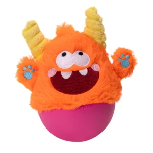 Qmonster Brinquedo para cachorro - 2em1 João Bobo - Laranja