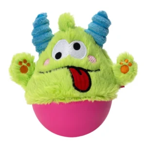 Qmonster Brinquedo para cachorro - 2em1 João Bobo - Verde