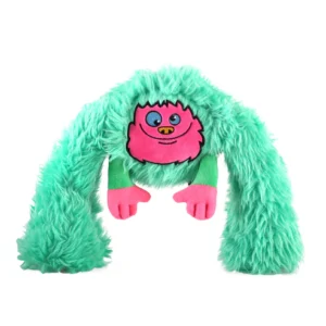 Qmonster Brinquedo para cachorro - 2in1 King Kong Pelúcia com Bola - Menta