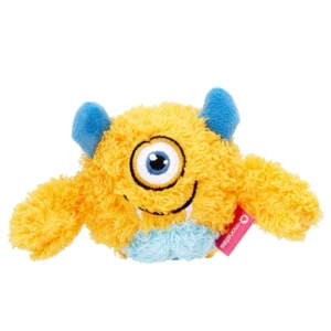 Qmonster Brinquedo para cachorro - 2in1 Monstro Ciclope - Amarelo Pequeno