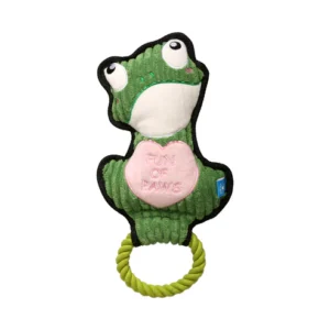 Qmonster Brinquedo para cachorro - Animais de Mãos Dadas - Sapo