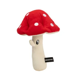 Qmonster Brinquedo para cachorro - Cogumelo Vermelho Curioso