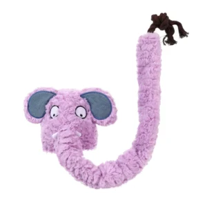 Qmonster Brinquedo para cachorro - Elefante de Tromba Longa - Roxo