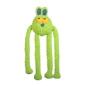 Qmonster Brinquedo para cachorro - Extensível Puxa Puxa Coelho - Verde