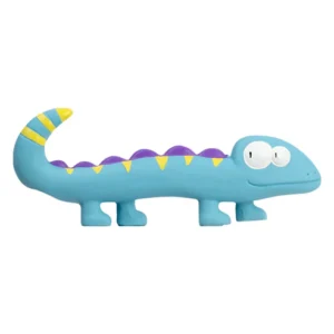 Qmonster Brinquedo para cachorro - Latex Disco Gecko - Azul