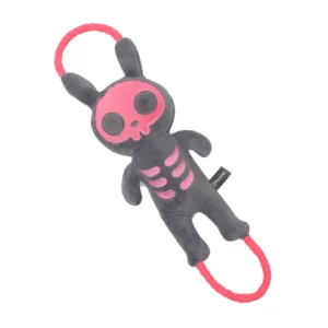 Qmonster Brinquedo para cachorro - Shock Brinquedo interativo Cabo de Guerra - Cinza