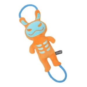 Qmonster Brinquedo para cachorro - Shock Brinquedo interativo Cabo de Guerra - Laranja