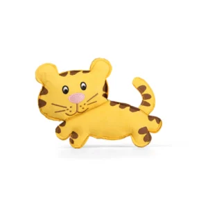 Qmonster Brinquedo para cachorro - Zoológico de Suede - Tigre