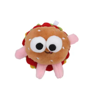 Qmonster Brinquedo para gatos - Fast Food com Catnip 'foodie'- Burguer